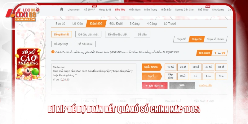 Bí kíp để dự đoán kết quả xổ số chính xác 100%
