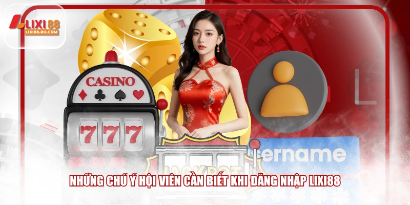 Những chú ý hội viên cần biết khi đăng nhập LIXI88